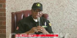 AKURE EXPLOSION: GOV AKEREDOLU SEEK UNBIASED INVESTIGATION BY POLICE AKURE-EXPLOSION-GOV-AKEREDOLU-SEEK-UNBIASED-INVESTIGATION-BY-POLICE