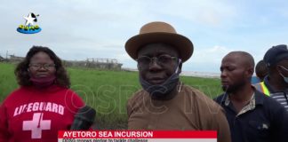 Ayetoro sea incursion: ODSG renews pledge to tackle challenge