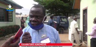 COVID-19: Formal National Assembly Deputy Clerk Distributes Palliative Items