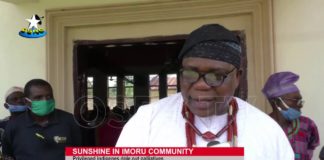 Privileged Indigenes of Imoru Community Dole out Palliatives