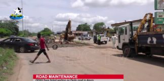 ROAD MAINTENANCE: ODSG FIXES FAILED PORTION ON ONDO ROAD IN AKURE