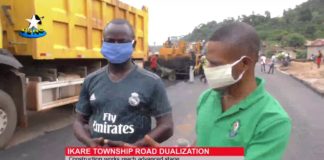 Ikare township road dualization: Construction work reach advance stage