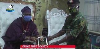 Oba Ogunoye to Buratai, We will support the Army to end criminalities