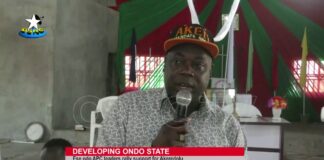Ondo 2020: Ese Odo APC leaders rally support for Governor Akeredolu