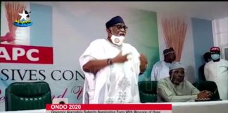 Akeredolu submits nomination form, vows to do more for Ondo when re-elected