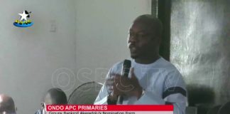 Ondo APC Primaries: Groups bankroll Akeredolu’s nomination form