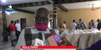 Ondo NULGE distributes Palliatives to 6,000 members