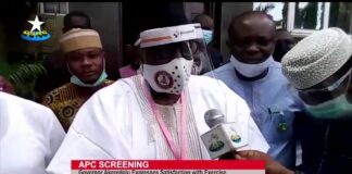APC Guber Screening: Akeredolu upbeat of positive outcome