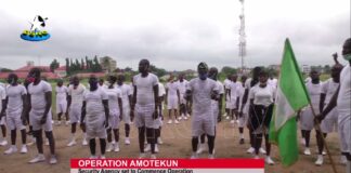Amotekun: New Ondo recruits stage show of force operation in Akure, vow to remain apolitical