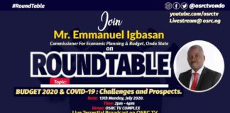 LIVE: ROUNDTABLE SPECIAL EDITION: BUDGET 2020 & COVID-19 : Challenges and Prospects. Category