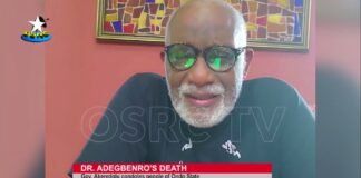Governor Akeredolu condoles late Adegbenro’s family