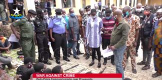 Ondo Police Command parades 20 suspects