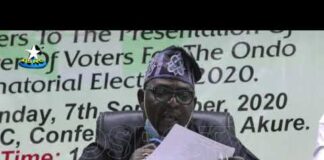 ONDO 2020: INEC Presents Voters Register to Parties