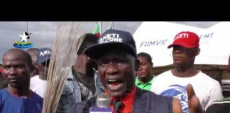 Ondo 2020: Oba-ile residents rally support for Akeredolu