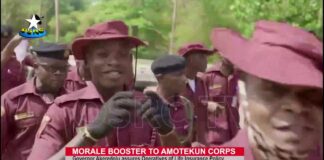 Insecurity: Akeredolu promises life insurance for Amotekun operatives.