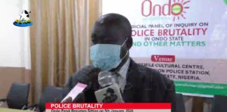 Police Brutality: Ondo panel resumes sitting on 5th January, 2020