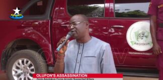 Ondo Amotekun arrests suspects in connection with Olufon’s assassination