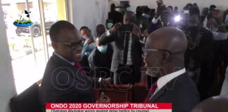 Ondo Tribunal Chairman to counsel: All communication must go through appropriate channels