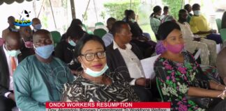 Workers’ Resumption: Akeredolu renews commitment to workforce welfare