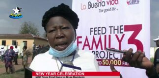 New Year Celebration: NGO distributes food items to Akure residents