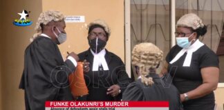 Funke Olakunri: Absence of defendants in court again stalls trial