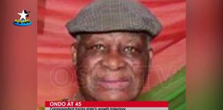 OSRC tracks trajectory of Ondo @ 45