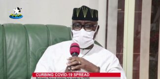 Curbing COVID-19 Spread: Busines group donates masks to ODSG