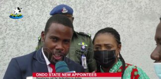 Ondo State news Appointees:Dignitaries call for dedication to duties