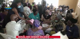 Ondo governor’s wife takes crusade against sexual, gender-based violence to schools