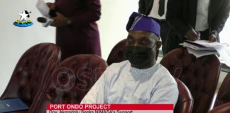 Port Ondo Project: Gov. Akeredolu seeks NIMASA’s support.