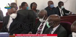 Ondo Governorship Election: Tribunal upholds Gov. Akeredolu’s victory