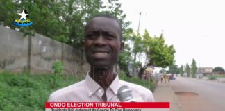 Ondo election tribunal: Residents hail judgement