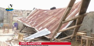 Rainstorm destroys three Secondary schools in Ondo