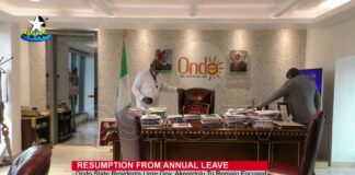Resumption from annual leave:Ondo State Residents urge Gov. Akeredolu to remain focused