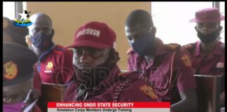 Security boost: Ondo Amotekun corps undergo training