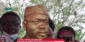 Ooni, Oyetola, Makinde, Fayemi pay tributes as Odumakin is buried in hometown