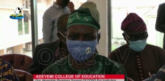 Ondo State Government to provide support for Adeyemi College of Education
