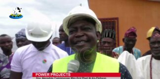 Akeredolu inaugurates power plant in Ondo community