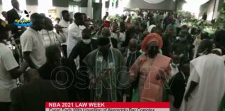 NBA unveils Oluwarotimi Odunayo Akeredolu bar complex