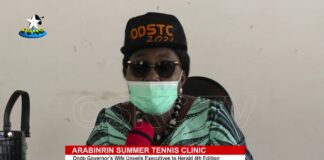 Ondo First lady unveils Summer Tennis Clinic committe ahead 4th edition