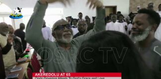 Akeredolu at 65: Governor attests to God’s grace and love