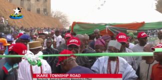 Ikare township road: Residents applaud Akeredolu’s commitment