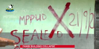 Akure Building collapse: Government seals off remaining part of the structure