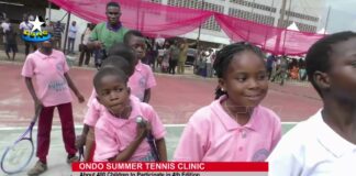 400 children to participate in 4th edition of Ondo Summer Tennis Clinic
