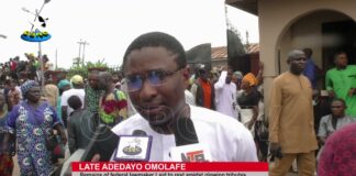 Adedayo Omolafe: Remains of late federal lawmaker laid to rest amidst glowing tributes