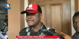 BEDC distributes educational materials, assists virtually impaired student