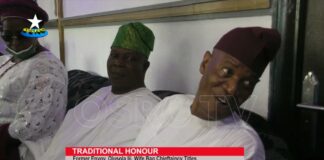 Former Nigerian Envoy, Olusola Iji, Wife Bag Chieftaincy Titles