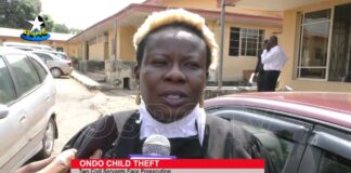 Two civil Servants Docked over Alleged Child Theft in Ondo
