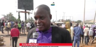 FUTA Students Protest Alleged Incessant Attacks by Suspected Miscreants in Akure