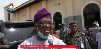 Gov. Akeredolu, eminent personalities pay last respects to Ọba Adetifa